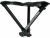 Bild 1 Walkstool Dreibeinhocker Comfort 45 cm Schwarz/Silber, Tiefe: 35 cm