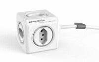 POWERCUBE Socket extend white 66.7790WS 5xT.13,1.5m cable, Kein