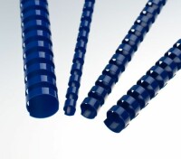 RENZ Plastikbinderücken 12mm A4 17120321 blau, 21 Ringe 100