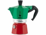 Bialetti Espressokanne Mokina 1 Tassen, Grün/Rot/Weiss, Betriebsart