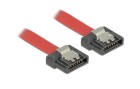 DeLock SATA3-Kabel rot, Clip, flexibel, 30 cm, Datenanschluss