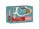 Purina ONE Nassfutter STERILCAT in Sauce Lachs/Karotten, 8 x 85g