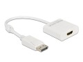 DeLock Adapter 4K Aktiv DisplayPort - HDMI-A, Kabeltyp: Adapter