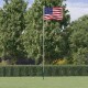 vidaXL Flagge der Vereinigten Staaten mit Mast 6,23 m Aluminium