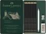 Faber-Castell Graphitstift Graphit-Set Matt 11 Stück, Strichstärke