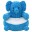 Image 0 vidaXL éléphant en peluche Bleu