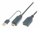 M-CAB HDMI/M+USB/M TO DP 1.2/F 0.3M BLACK 4K/30HZ
