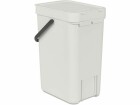 Brabantia Recyclingbehälter Sort & Go 12 l, Hellgrau, Material