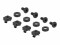 Bild 6 DeLock Bürstenleiste mit 3 Bügeln, 1HE , Schwarz, Detailfarbe