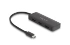 DeLock 3-Port Signalsplitter 4K 30 Hz, USB-C - 3x