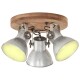 vidaXL Deckenlampe Industriestil 25 W Silbern 42x27 cm E27