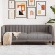 vidaXL Sofa 2-Sitzer Taupe Stoff