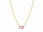 Ania Haie Halskette Neon Pink Enamel 925 Sterling Silber