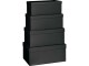 Stewo Geschenkbox One Colour 4-teilig, Schwarz, Material: Karton