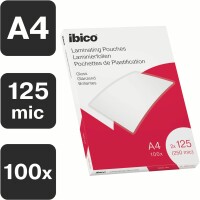 IBICO Laminiertasche A4 627318 glanz, 125my 100 Stk, Kein