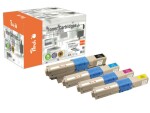 Peach Tonerset OKI C510/530 MultiPack BK/C/M/Y, Druckleistung