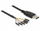 DeLock USB2.0 Kabel, A - TTL Seriel 6Pin 3V