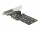 Bild 4 DeLock SATA-Controller PCI-Ex4 - 3xSATA3, 2xM.2 Key-B, RAID: Nein