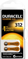DURACELL  Hörgeräte Batterie Easy Tab 4-077573 312, ZincAir D6,1.4V