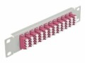 DeLock Verteilerplatte 10? LWL Patchpanel 12 Port LC Quad