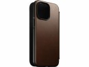 Nomad Book Cover Modern Leather Folio iPhone 14 Pro