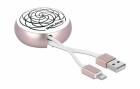 DeLock USB 2.0-Kabel mit Autorollfunktion USB A - Lightning