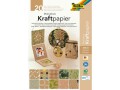 Folia Kraftpapier Motivblock, A4, 20 Blatt