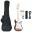 Bild 1 vidaXL E-Gitarre für Kinder mit Tasche Braun und Weiß 3/4 30"