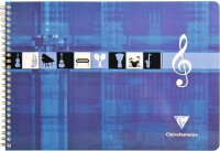 CLAIREFONTAINE Musikheft Spiral A4 8104 weiss 25 Blatt 
