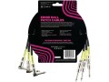 Ernie Ball Patch-Kabel 6076 3er Pack ? 0.46 m, Schwarz