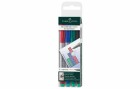 Faber-Castell Multimark superfein, 4er Etui, Strichstärke: S