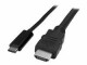 StarTech.com - 3ft USB-C to HDMI Cable - USB Type-C to HDMI Adapter Cable - 4K 30Hz - Black (CDP2HDMM2MB)