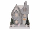 Dameco Aufsteller XMAS Haus, 23 cm, Grau, Betriebsart