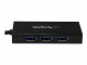 StarTech.com - 3 Port Portable USB 3.0 Hub with Gigabit Ethernet Adapter NIC