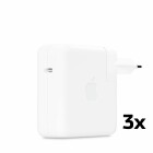 Apple 61W USB-C Power Adapter (Netzteil), (13" MacBook Pro) BULK 3er - Pack