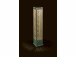 STT Windlicht Solar Antic Pillar Sofia, 78 cm, Aqua