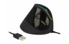 DeLock Ergonomische Maus 12597 USB RGB, Maus-Typ: Ergonomisch