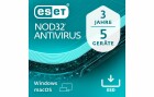 eset NOD32 Antivirus ESD, Vollversion, 5 User, 3 Jahre