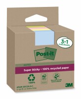 POST-IT SuperSticky Notes 76x76mm 654 RSSCOL 3+1F