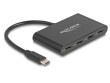 DeLock USB-Hub 4 x USB 3.0 Typ-C, Stromversorgung: USB