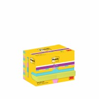 POST-IT Super Sticky Notes 47.6x47.6mm 622-12SS-COS 3-farbig