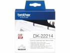 Brother P-touch DK-22214 Endlos-Etiketten Papier