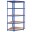 Bild 4 vidaXL Regale mit 5 Böden 3 Stk. Blau Stahl & Holzwerkstoff