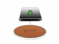 4smarts Wireless Charger VoltBeam Style 15W Braun, Induktion