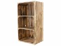 Holz Zollhaus Regal Vintage geflammt 40 x 75 cm, Bewusste