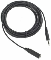 LINK2GO Stereo Extenstion Cable SC3111PBB male/female, 5.0m, Kein