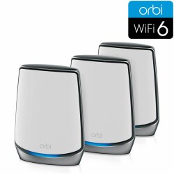 Orbi 850 Serie Tri-Band WiFi 6 Mesh-System, 6 Gbit/s, 3er-Set, weiss