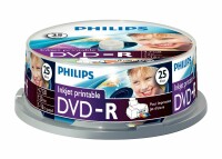 Philips DVD-R DM4I6B25F/00 25er Spindel bedruckbar, Kein