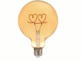 Illurbana Lampe Double Hearts stehend, 4W, E27, Warmweiss