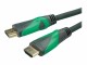 ROLINE GREEN ATC HDMI UltraHD Kabel, 1m 8K, ST-ST, schwarz